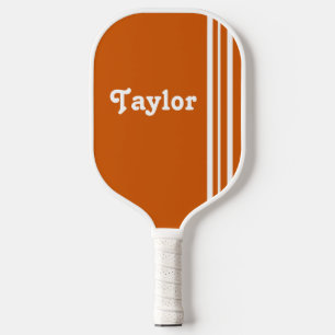 Palas De Pickleball Naranja de franjas reblanquecinas modernas