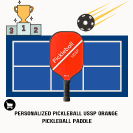 Palas De Pickleball Naranja de nombres USSP de Pickleball