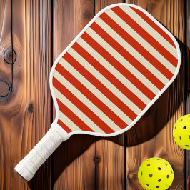 Palas De Pickleball Naranja de sangre a rayas de polo de mediados de s