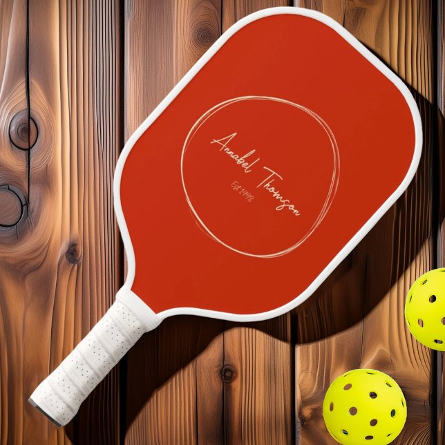 Palas De Pickleball Naranja de sangre moderna de mediados de siglo | N (Subido por el creador)