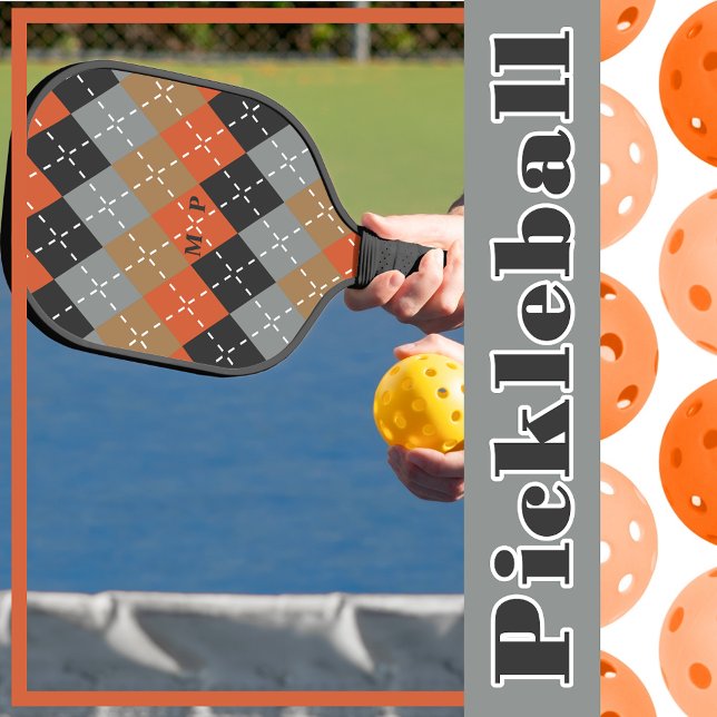 Palas De Pickleball Naranja Gris claro Tan frente al Argel negro (Subido por el creador)