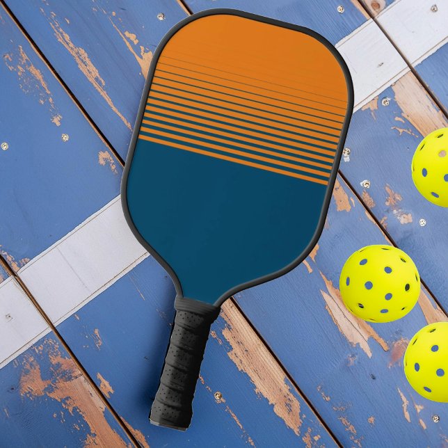 Palas De Pickleball Naranja moderno Blue Sports Fade (Subido por el creador)