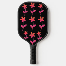 Palas De Pickleball Naranja rosa Floral Black 4Kate Pickleball Paddle