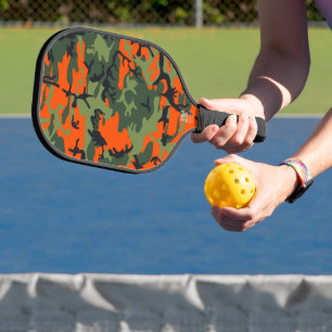 Palas De Pickleball Naranja y Camuflaje Verde, Ejército