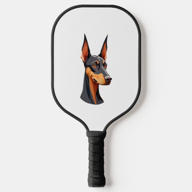 Palas De Pickleball Natural Ear Doberman (Anverso)