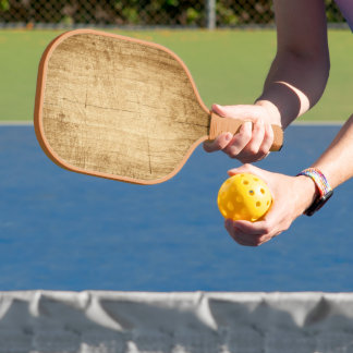 Palas De Pickleball Naturaleza del tablero de madera Madera marrón Tex