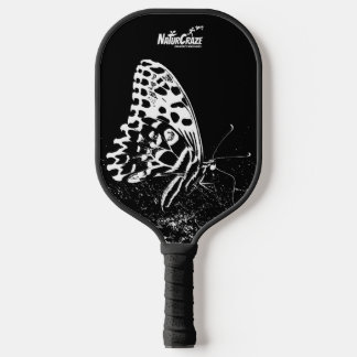 Palas De Pickleball NaturCrazo Mariposa Blanca Paddle Negro