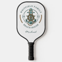 Palas De Pickleball Nautical Family Mating Beach House Anchor