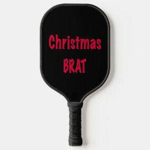 Palas De Pickleball Navidades Brat Red On Black