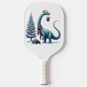 Palas De Pickleball Navidades Brontosaurus dinosaur