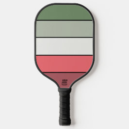 Palas De Pickleball Navidades Color Verde Blanco Rojo Sobre Papel Text