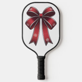 Palas De Pickleball Navidades Coquette Red Bow & Snowflakes