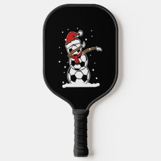 Palas De Pickleball Navidades de fútbol de Snowman