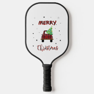Palas De Pickleball Navidades de nieve de cerezo Camión de la granja d