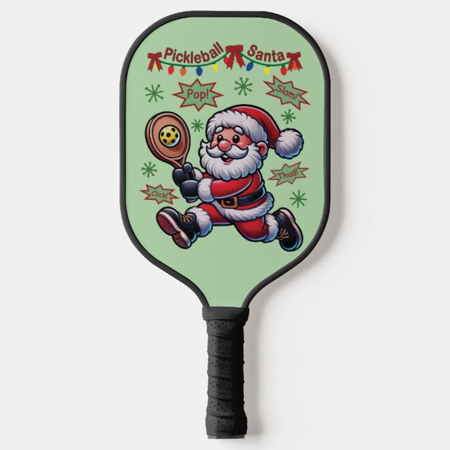 Palas De Pickleball Navidades de Pickleball Santa Claus (Anverso)