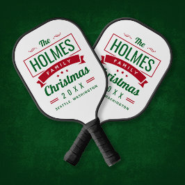 Palas De Pickleball Navidades familiares retro-modernos