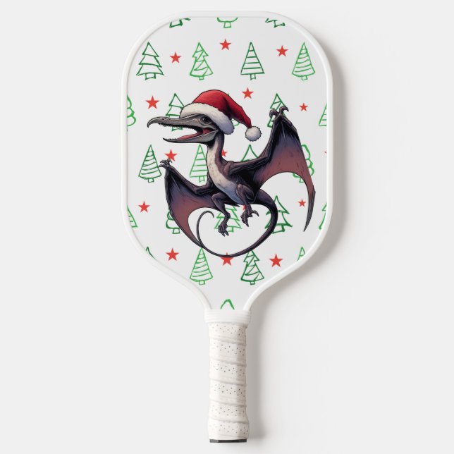 Palas De Pickleball Navidades Santa hat pterodáctilo (Anverso)