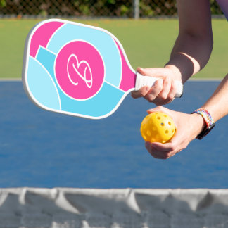 Palas De Pickleball Negrita Moda divertida Resumen Círculos Patrón de