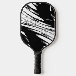 Palas De Pickleball Negro y Blanco Moderno