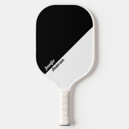Palas De Pickleball Negro y blanco personalizado
