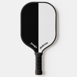 Palas De Pickleball Negro y blanco personalizado