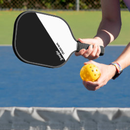 Palas De Pickleball Negro y blanco personalizado