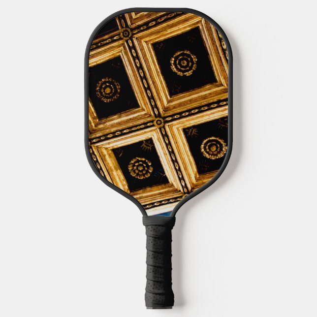 Palas De Pickleball Negro y oro (Anverso)