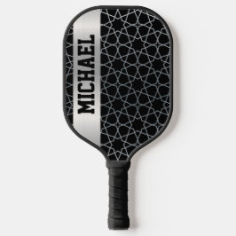 Palas De Pickleball Negro y plateado personalizado personalizado