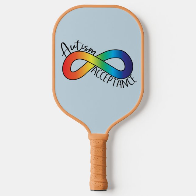 Palas De Pickleball Neurodiversidad Autismo aceptación Arcoiris (Anverso)