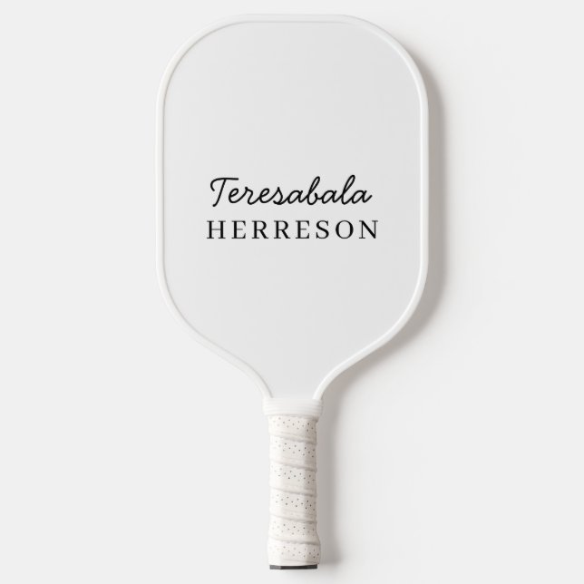 Palas De Pickleball Neutral Monogram | Modern Minimalist Chic Style (Anverso)