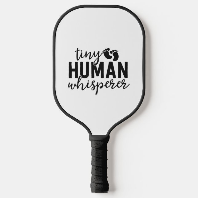Palas De Pickleball NICU Enfermeras Regalos Tiny Human Whisperer Neona (Anverso)