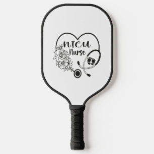 Palas De Pickleball Nicu Nurse Floral Heart Stethoscope