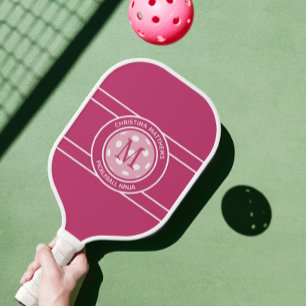 Palas De Pickleball Ninja de Pickleball Nombre Personalizado Inicial R