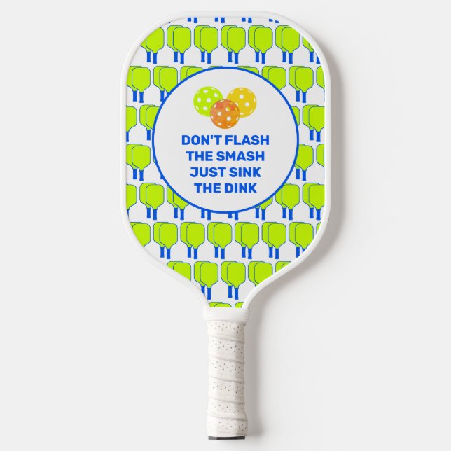 Palas De Pickleball NO FLASH THE SMASH Personalizado (Anverso)