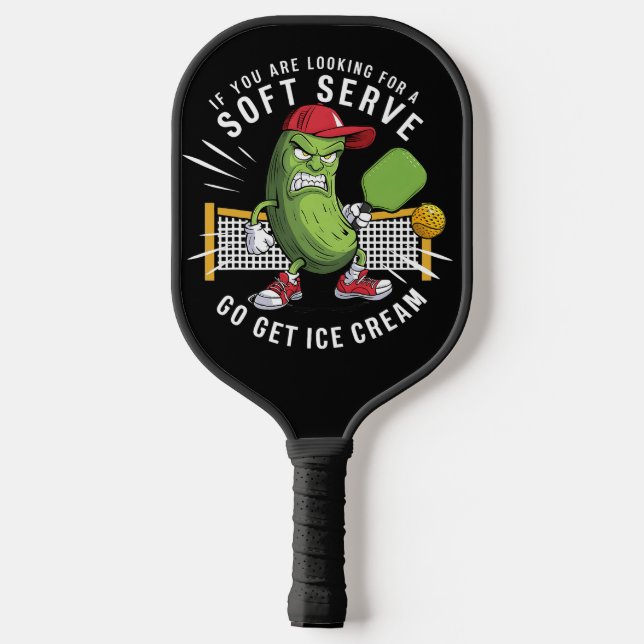Palas De Pickleball No Hay Soft Serve Aquí – Poder de Pepino Desatado (Reverso )