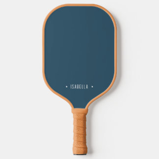Palas De Pickleball Nombre azul silenciado personalizado moderno