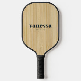 Palas De Pickleball Nombre Clásico Moderno Minimalista de Bambú Ligero