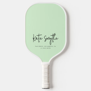 Palas De Pickleball Nombre de caligrafía de guión Moda Minimalista Sag