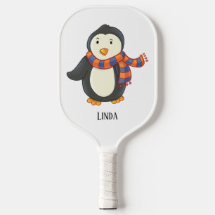Palas De Pickleball Nombre de escarf de invierno rayado de Naranja púr