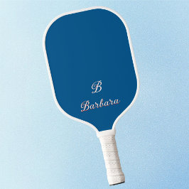 Palas De Pickleball Nombre de guión de monograma del personalizado