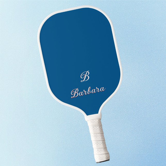 Palas De Pickleball Nombre de guión de monograma del personalizado (Subido por el creador)