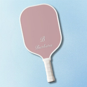 Palas De Pickleball Nombre de guión de monograma personalizado