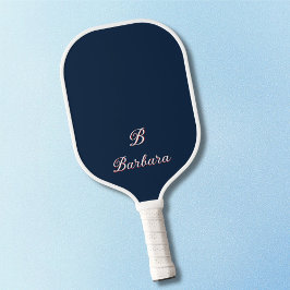 Palas De Pickleball Nombre de guión de monograma personalizado
