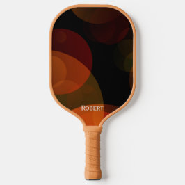 Palas De Pickleball Nombre de guión personalizado marrón moderno