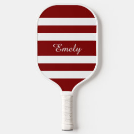 Palas De Pickleball Nombre de guión rojo moderno