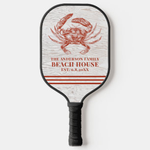 Palas De Pickleball Nombre de la familia de la madera rústica de la ca