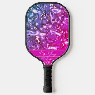 Palas De Pickleball Nombre de la firma manuscrita color rosa intenso m