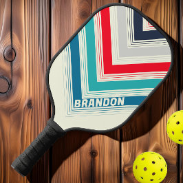 Palas De Pickleball Nombre de la Funda de Chevron de origen nostálgico