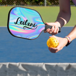 Palas De Pickleball Nombre de letra de pincel grueso que termina en I 
