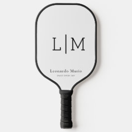 Palas De Pickleball Nombre de monograma personalizado 